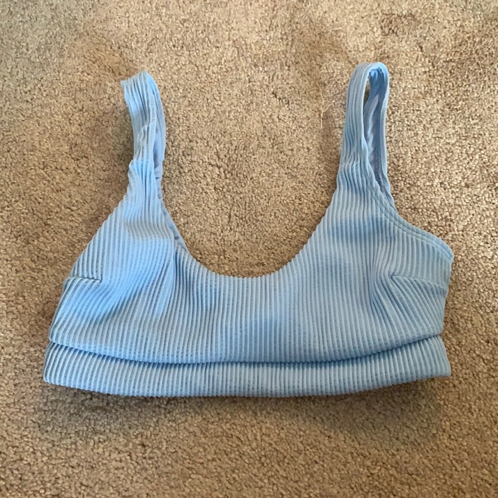 SUPER CUTE BABY BLUE HOLLISTER BIKINI TOP SZ SMALL